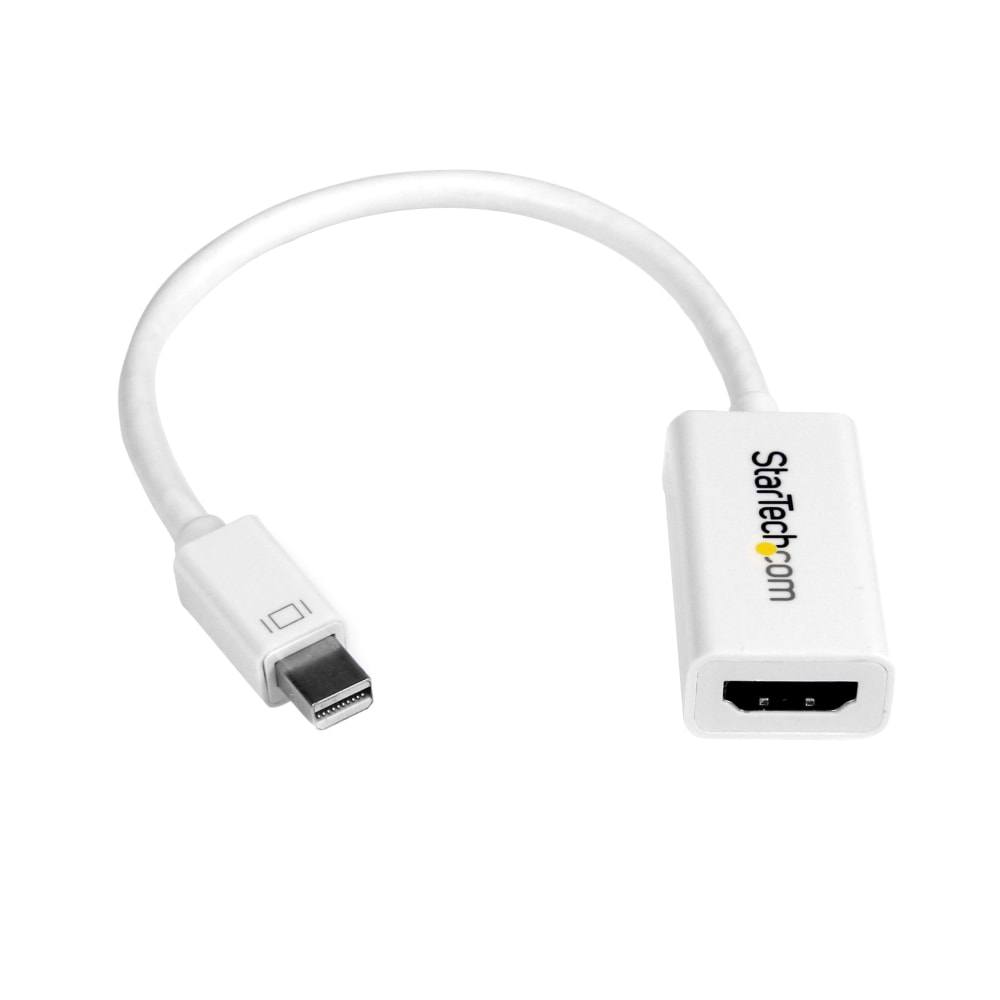 StarTech.com Mini DisplayPort To HDMI 4K Audio/Video Converter, White MPN:MDP2HD4KSW