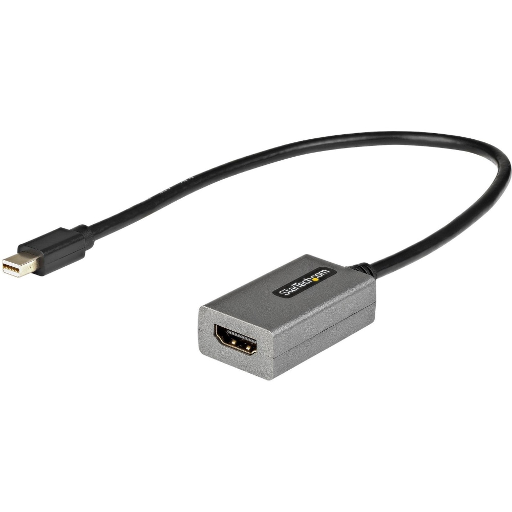 StarTech.com Mini DisplayPort to HDMI Adapter, mDP to HDMI Adapter Dongle, 1080p, Mini DP 1.2 to HDMI Video Converter, 12in Long Cable - MDP2HDEC MPN:MDP2HDEC