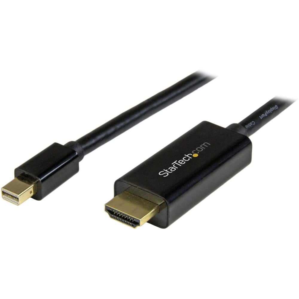 StarTech.com Mini DisplayPort To HDMI Adapter Cable, 15ft, Black MPN:MDP2HDMM5MB