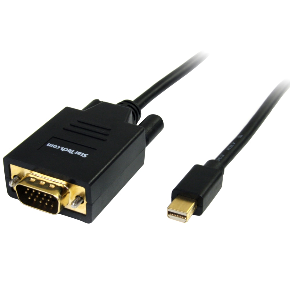 StarTech.com 6 ft. (1.8 m) Mini Displayport to VGA Cable - 1920x1200/1080p - Thunderbolt Compatible - MDP2VGAMM6 MPN:MDP2VGAMM6