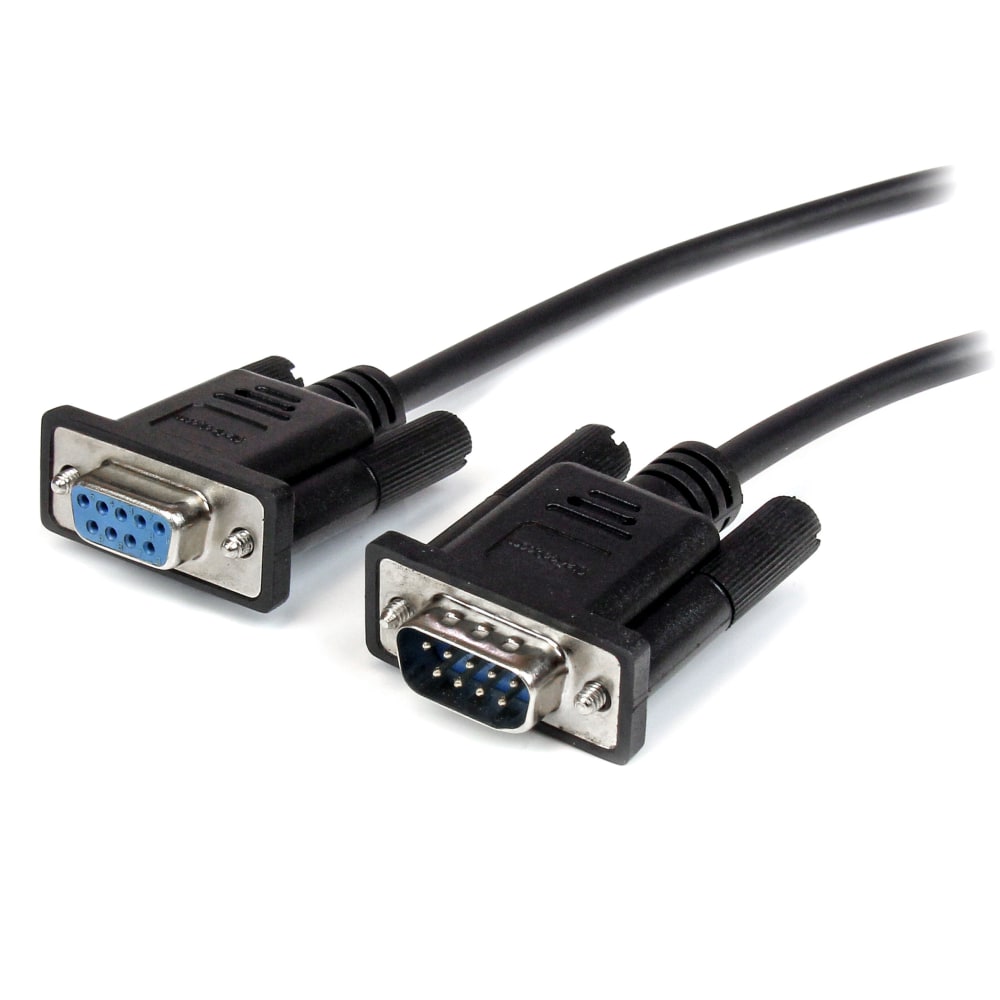 StarTech.com 3m Black Straight Through DB9 RS232 Serial Cable - DB9 RS232 Serial Extension Cable - Male to Female Cable (MXT1003MBK) - MXT1003MBK MPN:MXT1003MBK