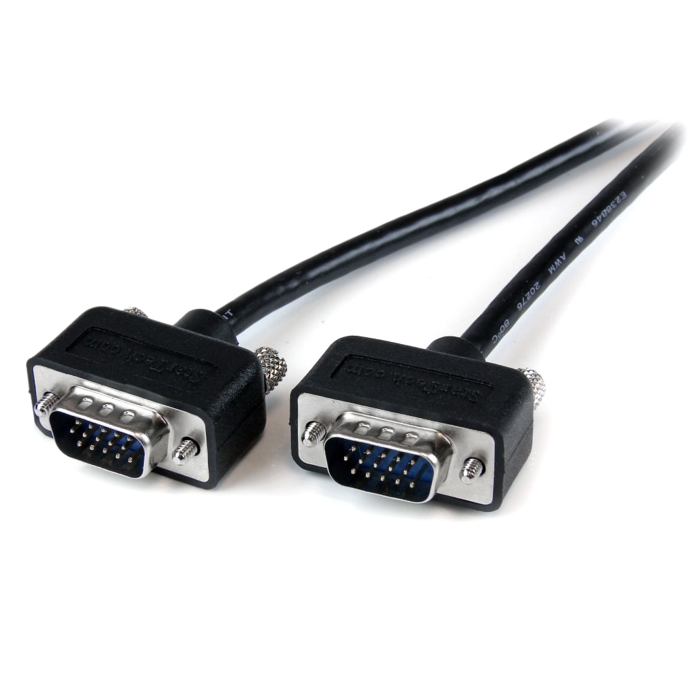StarTech.com 10 ft Low Profile High Resolution Monitor VGA Cable - HD15 M/M - Connect your VGA monitor with the highest quality connection available MPN:MXT101MMLP10