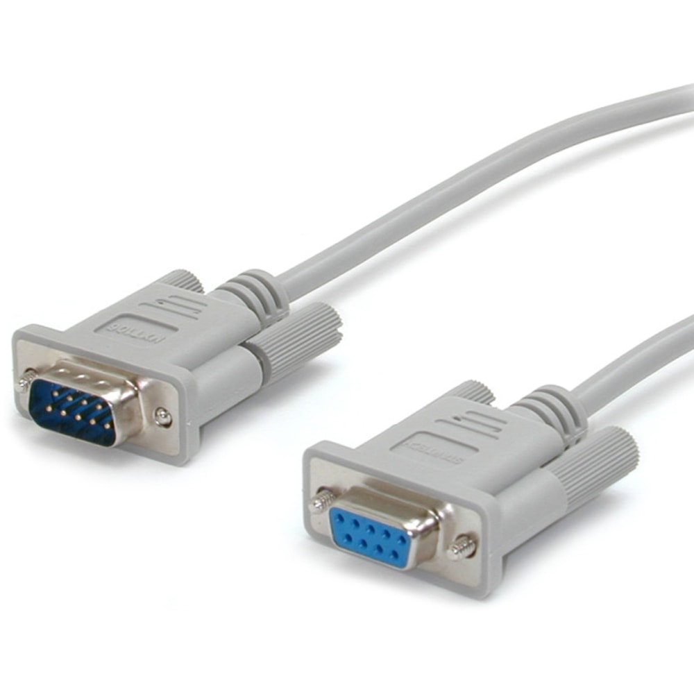 StarTech.com 15ft Straight Through DB9 Serial Cable, Mouse Extension Cable External, Gray, MXT106 MPN:MXT106