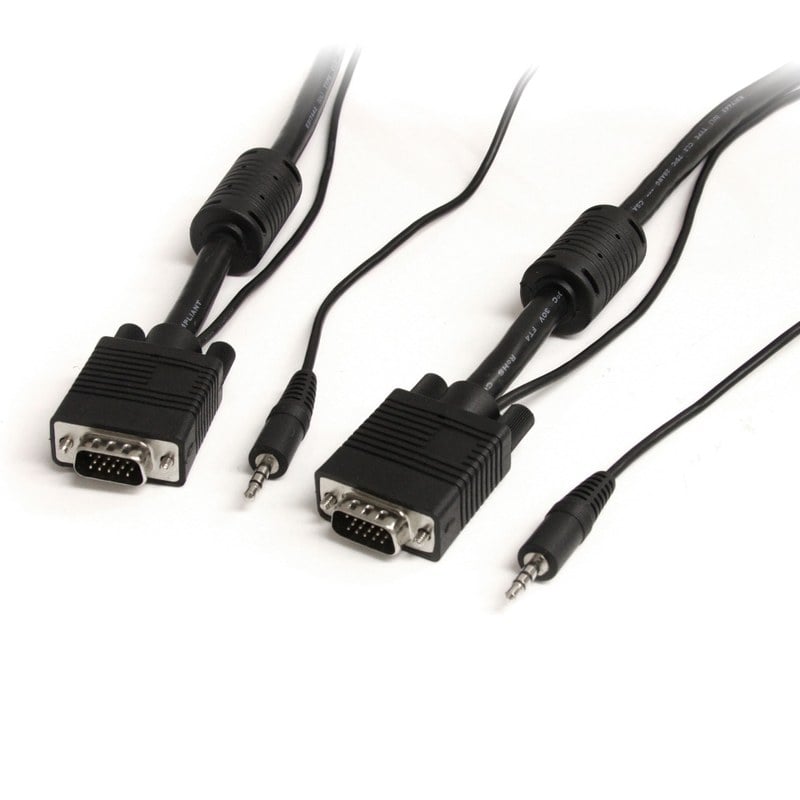 StarTech.com 25 ft Coax High Resolution Monitor VGA Cable with Audio HD15 M/M MPN:MXTHQMM25A