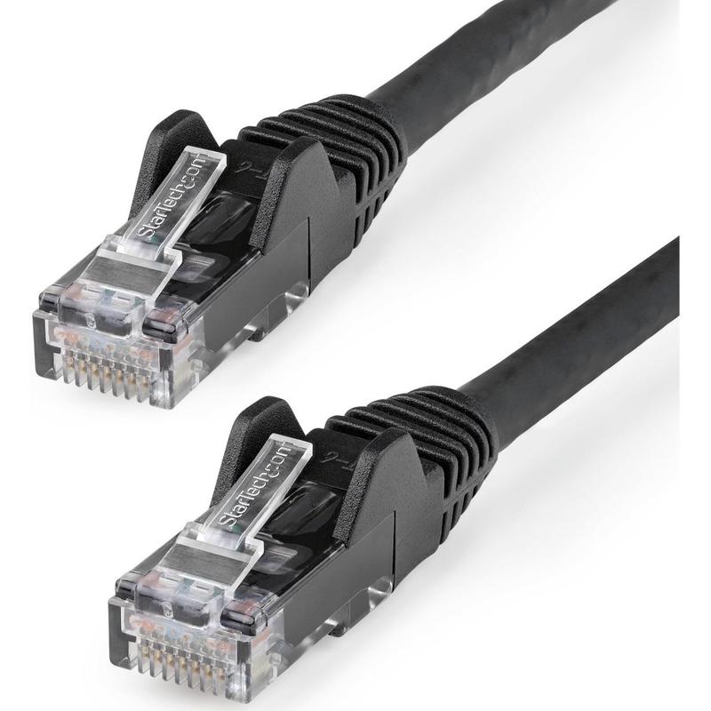 StarTech.com 10ft (3m) CAT6 Ethernet Cable, LSZH (Low Smoke Zero Halogen) 10 GbE Snagless 100W PoE UTP RJ45 Black Network Patch Cord, ETL MPN:N6LPATCH10BK