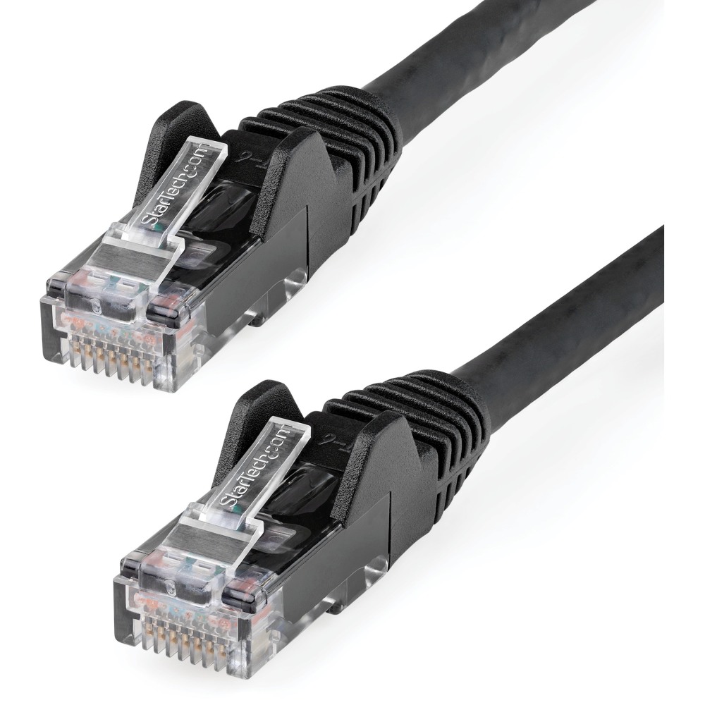 StarTech.com 50ft (15m) CAT6 Ethernet Cable, LSZH (Low Smoke Zero Halogen) 10 GbE Snagless 100W PoE UTP RJ45 Black Network Patch Cord, ETL MPN:N6LPATCH50BK