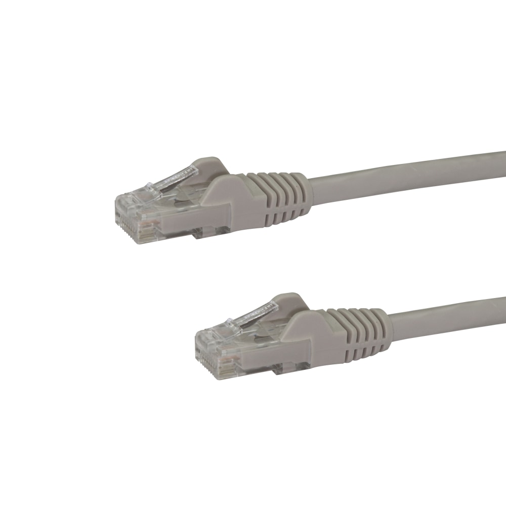 StarTech.com 10ft CAT6 Ethernet Cable - Gray Snagless Gigabit CAT 6 Wire - 10ft Gray CAT6 up to 160ft - 650MHzSnagless UTP RJ45 patch/network cord MPN:N6PATCH10GR