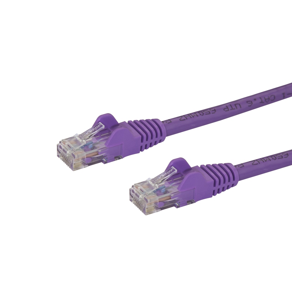 StarTech.com 10ft CAT6 Ethernet Cable - Purple Snagless Gigabit CAT 6 Wire - 10ft Purple CAT6 up to 160ft - 650MHzSnagless UTP RJ45 patch/network cord MPN:N6PATCH10PL