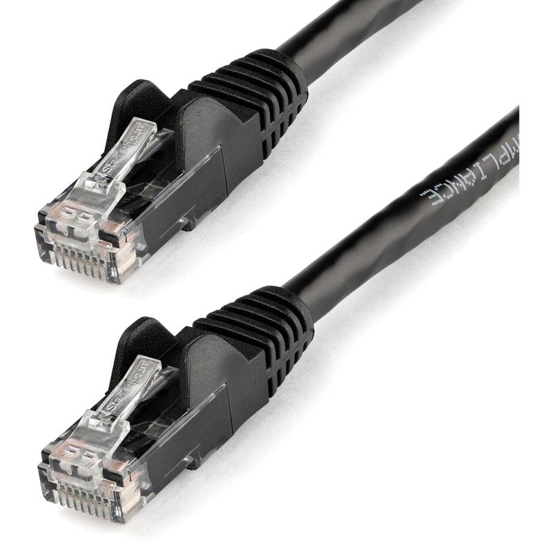 StarTech.com 14ft Black Cat6 Patch Cable with Snagless RJ45 Connectors - First End: 1x RJ-45 Male Network - N6PATCH14BK MPN:N6PATCH14BK