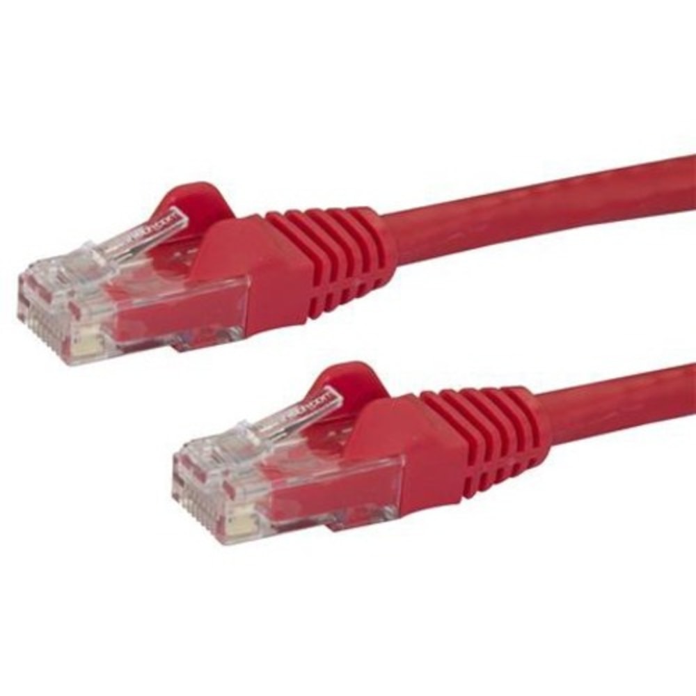 StarTech.com 150ft Red Cat6 Patch Cable with Snagless RJ45 Connectors - Long Ethernet Cable - 150ft Cat 6 UTP Cable - N6PATCH150RD MPN:N6PATCH150RD
