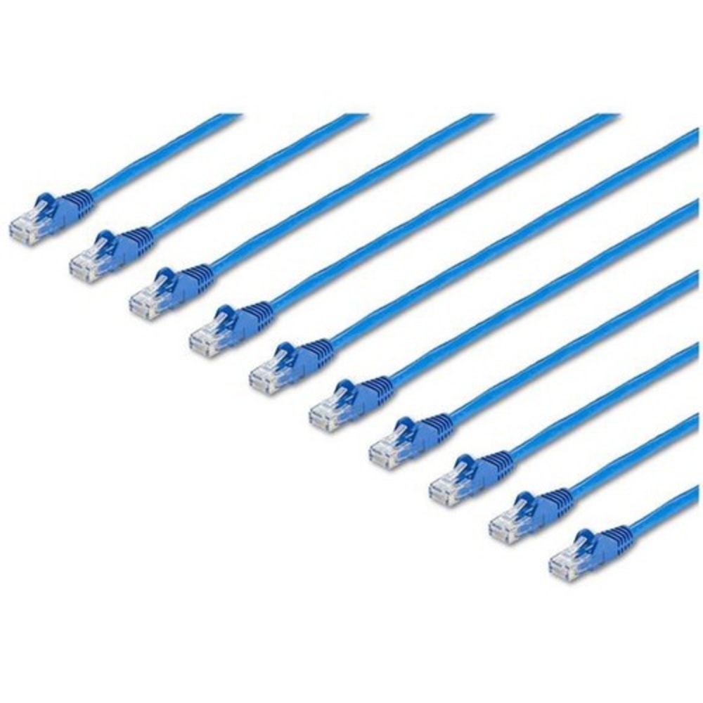StarTech.com 1 ft. CAT6 Cable - 10 Pack - BlueCAT6 Patch Cable - Snagless RJ45 Connectors - Category 6 Cable - N6PATCH1BL10PK MPN:N6PATCH1BL10PK