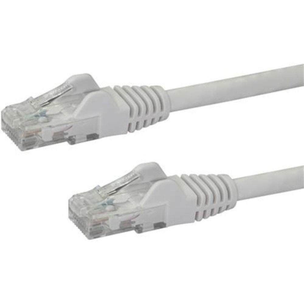 StarTech.com 1ft White Cat6 Patch Cable with Snagless RJ45 Connectors - Short Ethernet Cable - 1 ft Cat 6 UTP Cable - N6PATCH1WH MPN:N6PATCH1WH
