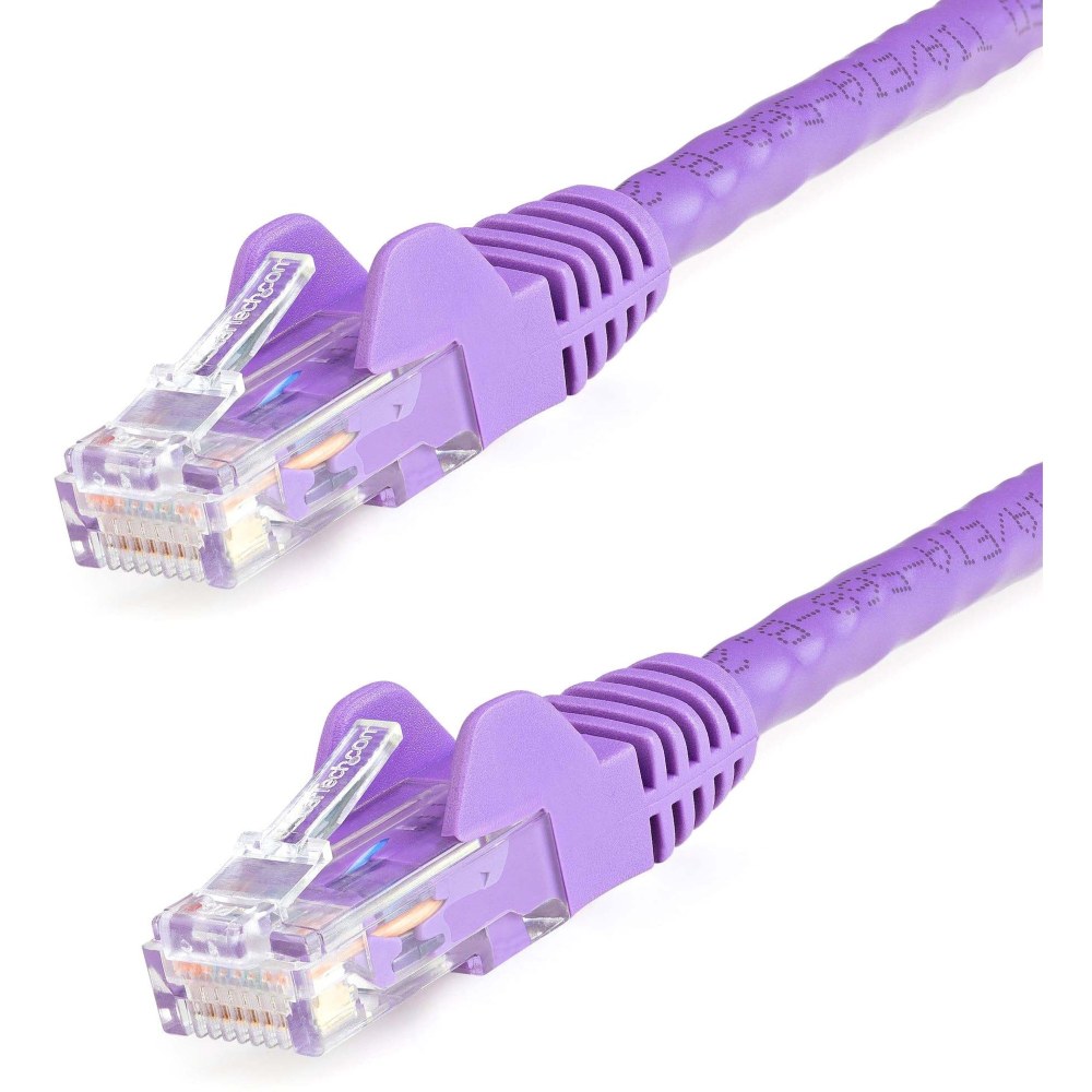 StarTech.com 2ft CAT6 Ethernet Cable - Purple Snagless Gigabit - 100W PoE UTP 650MHz Category 6 Patch Cord UL Certified Wiring/TIA - N6PATCH2PL MPN:N6PATCH2PL