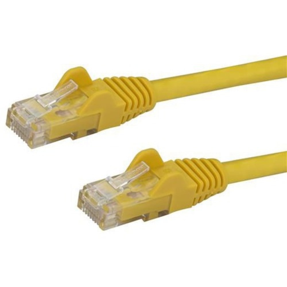 StarTech.com 30ft CAT6 Ethernet Cable - Yellow Snagless Gigabit CAT 6 Wire - 30ft Yellow CAT6 up to 160ft - 650MHz - 30 foot UL ETL verified Snagless UTP RJ45 patch/network cord (Min Order Qty 4) MPN:N6PATCH30YL