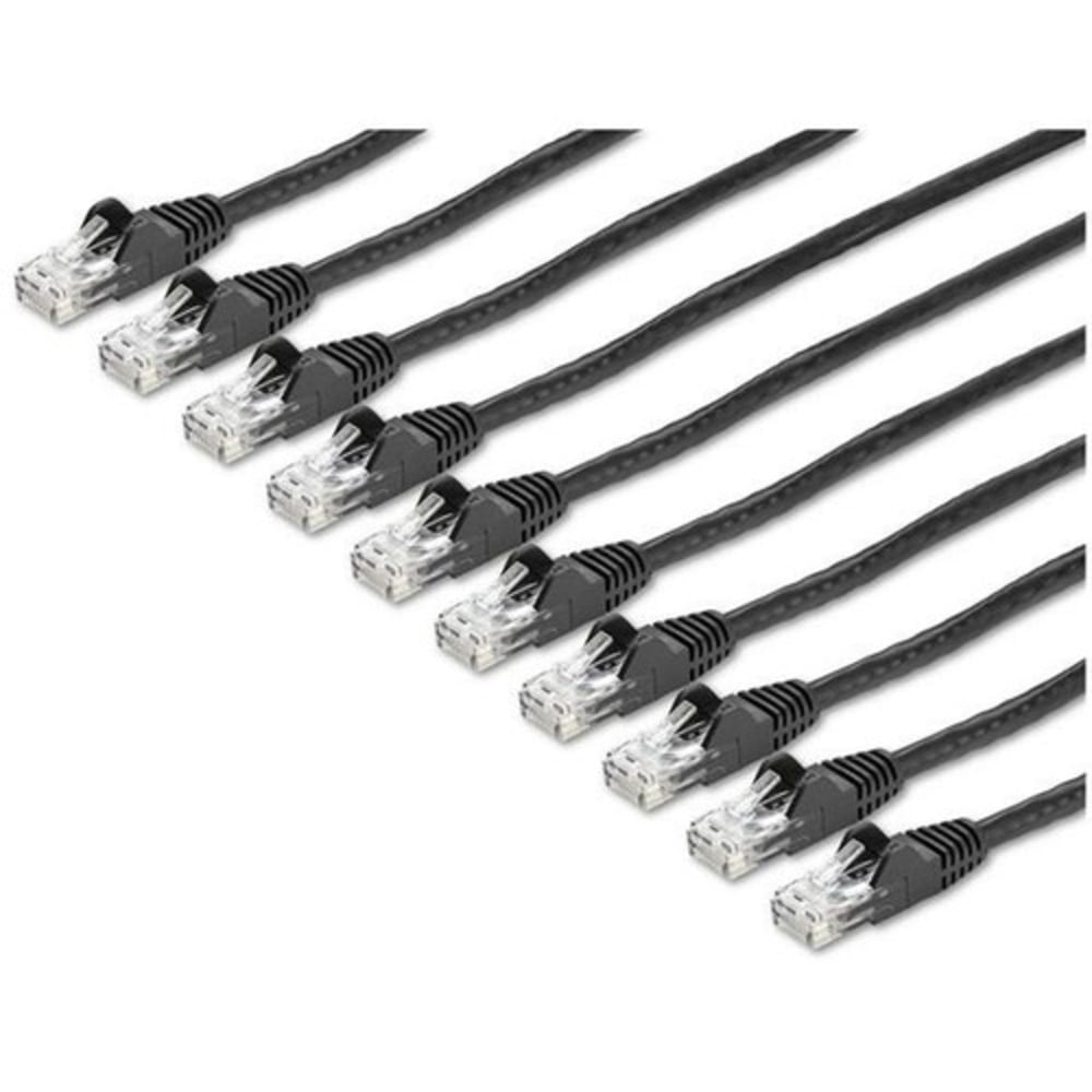 StarTech.com 6 ft. CAT6 Cable - 10 Pack - BlackCAT6 Patch Cable - Snagless RJ45 Connectors - Category 6 Cable - N6PATCH6BK10PK MPN:N6PATCH6BK10PK