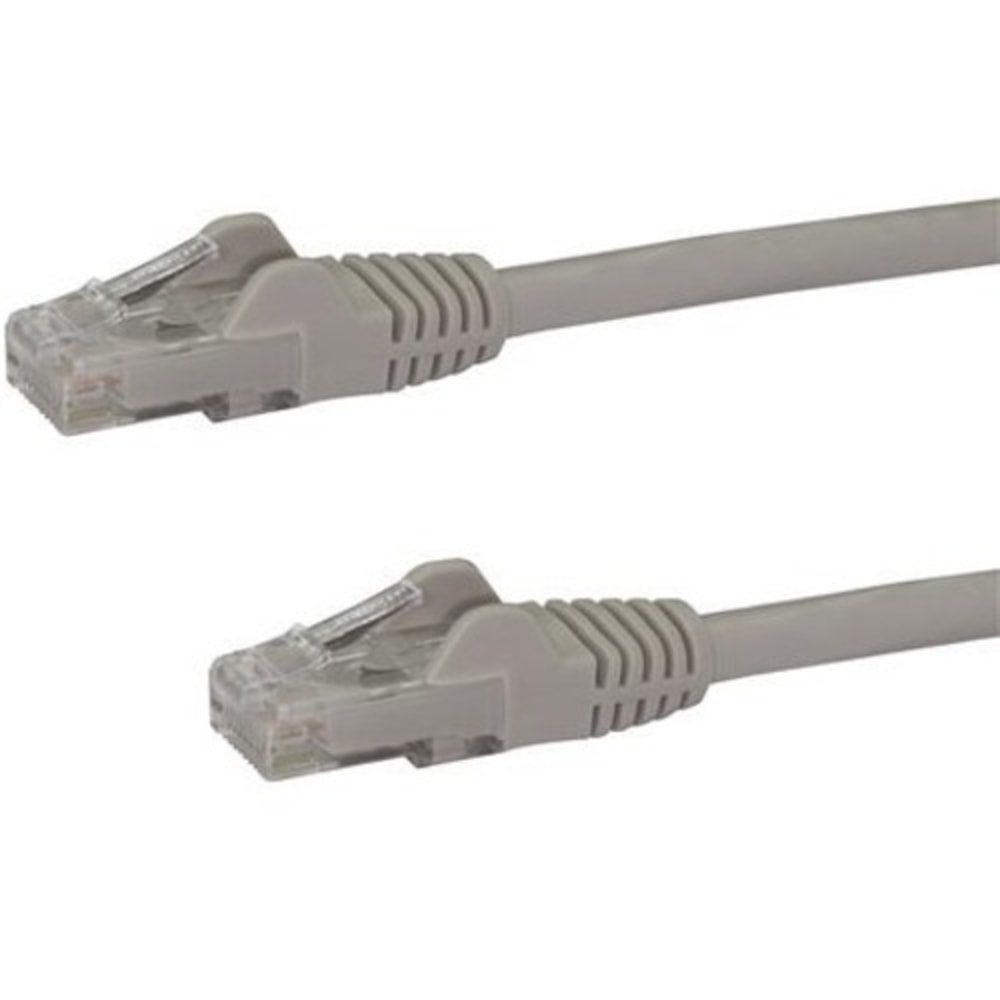 StarTech.com 9 ft Gray Cat6 Cable with Snagless RJ45 Connectors - Cat6 Ethernet Cable - 9ft UTP Cat 6 Patch Cable - First End: 1 x RJ-45 Male Network - Second End: 1 x RJ-45 Male Network - Patch Cable - Gold Plated Connector - 24 AWG  (Min Order Qty 7) MP