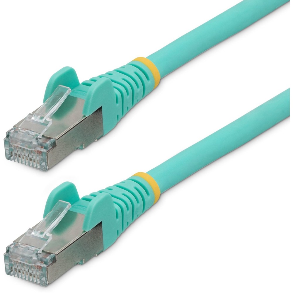 StarTech.com 6ft CAT6a Ethernet Cable, Aqua Low Smoke Zero Halogen (LSZH) 10 GbE 100W PoE S/FTP Snagless R - NLAQ6FCAT6APATCH MPN:NLAQ-6F-CAT6A-PATCH