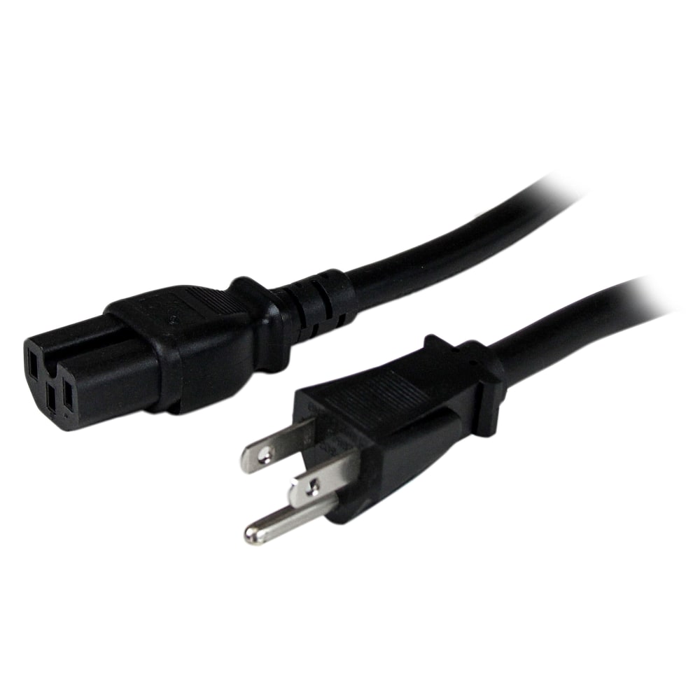 StarTech.com 8 ft Heavy Duty 14 AWG Computer Power Cord - NEMA5-15P to C15 MPN:PXT515C158
