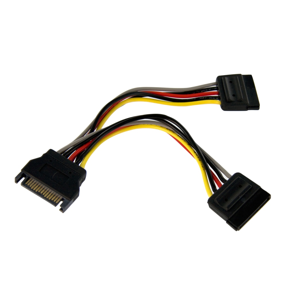 StarTech.com 6in SATA Power Y Splitter Cable Adapter - Add an extra SATA power outlet to your Power Supply - PYO2SATA MPN:PYO2SATA