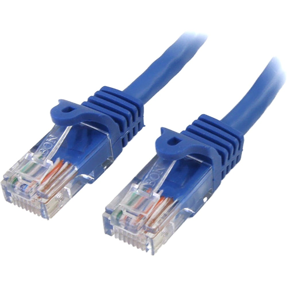 StarTech.com 7 ft Blue Snagless Cat5e UTP Patch Cable - Make Fast Ethernet network connections using this high quality Cat5e Cable, with Powe MPN:RJ45PATCH7