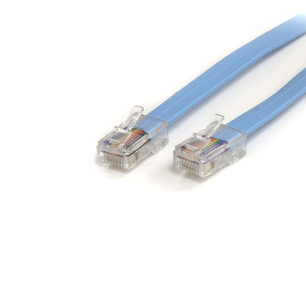 StarTech.com Cisco Console Rollover Cable - RJ45 Ethernet - Network cable - RJ-45 (M) to RJ-45 (M) - 6 ft - ROLLOVERMM6 MPN:ROLLOVERMM6