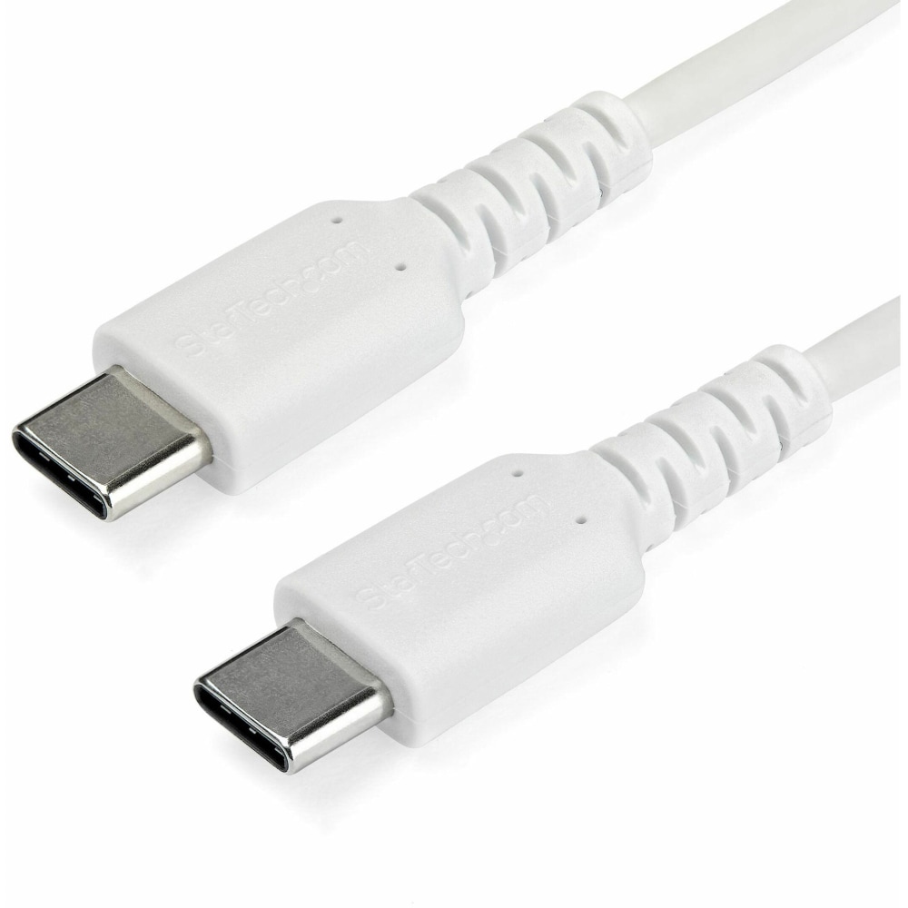 StarTech.com 1 m / 3.3 ft USB C Cable - Hight Quality USB 2.0 Type C Cable - White - Durable USB Charging Cable (RUSB2CC1MW) MPN:RUSB2CC1MW