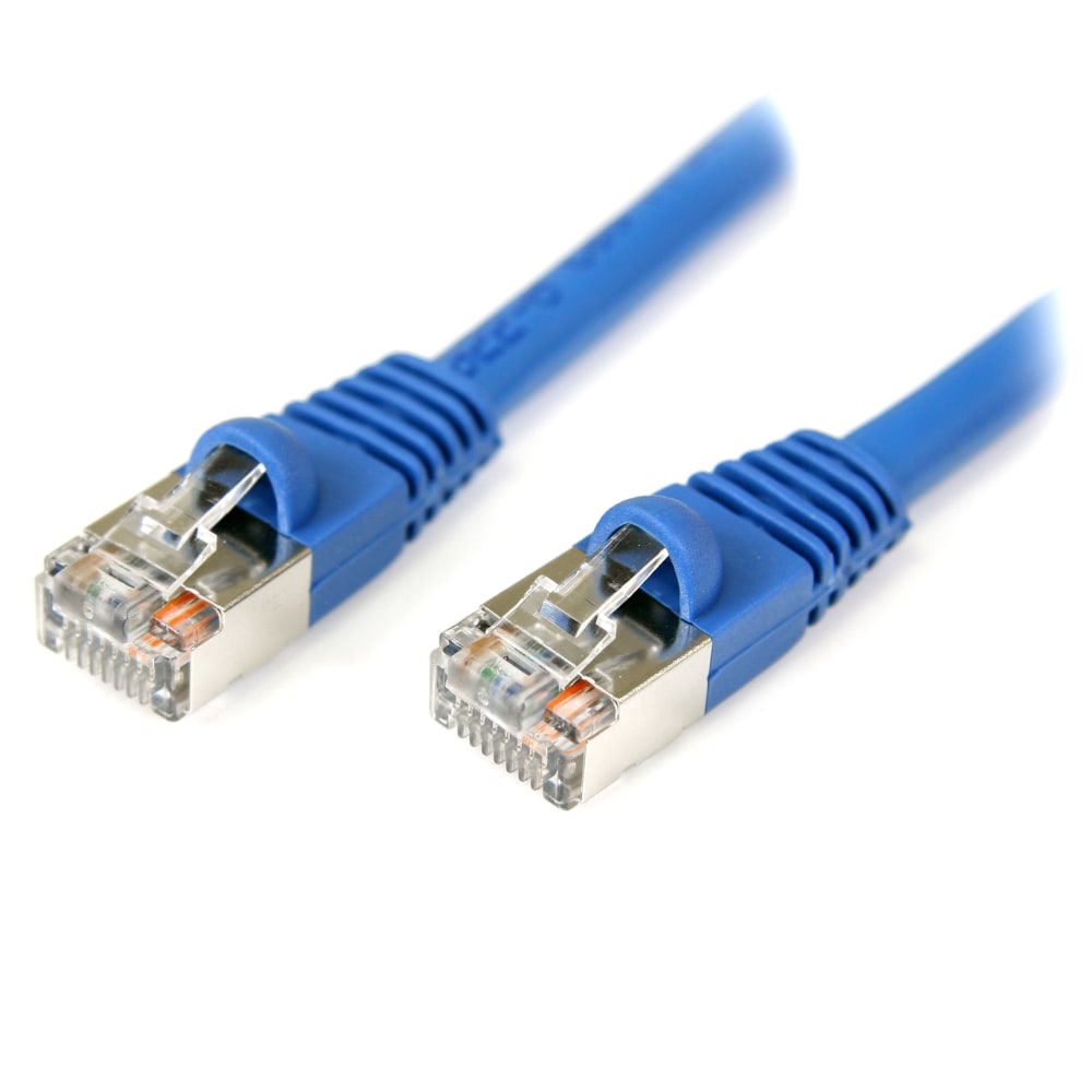 StarTech.com Cat5e Snagless Shielded Patch Cable, 3ft, Blue MPN:S45PATCH3BL