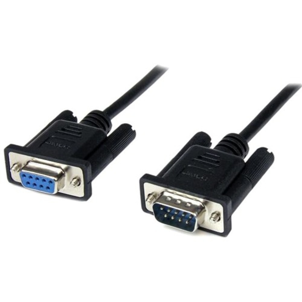 StarTech.com 2m Black DB9 RS232 Serial Null Modem Cable F/M - DB9 Male to Female - 9 pin Null Modem Cable - SCNM9FM2MBK MPN:SCNM9FM2MBK