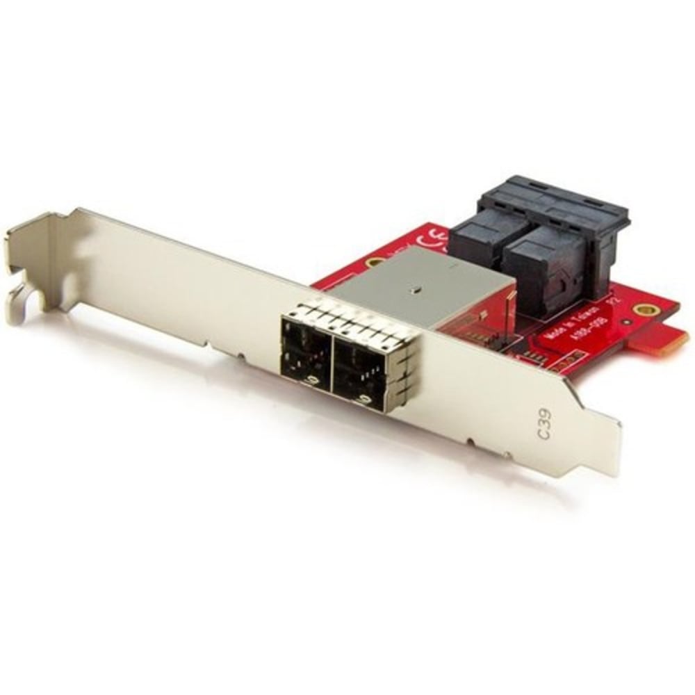 StarTech.com Mini-SAS Adapter - Dual SFF-8643 to SFF-8644 - with Full and Low-Profile Brackets - 12Gbps MPN:SFF86448PLT2