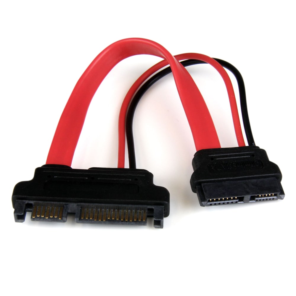 StarTech.com 6in Slimline SATA to SATA Adapter with Power - F/M - slimline sata to sata adapter - slimline sata to sata adapter with power MPN:SLSATAADAP6