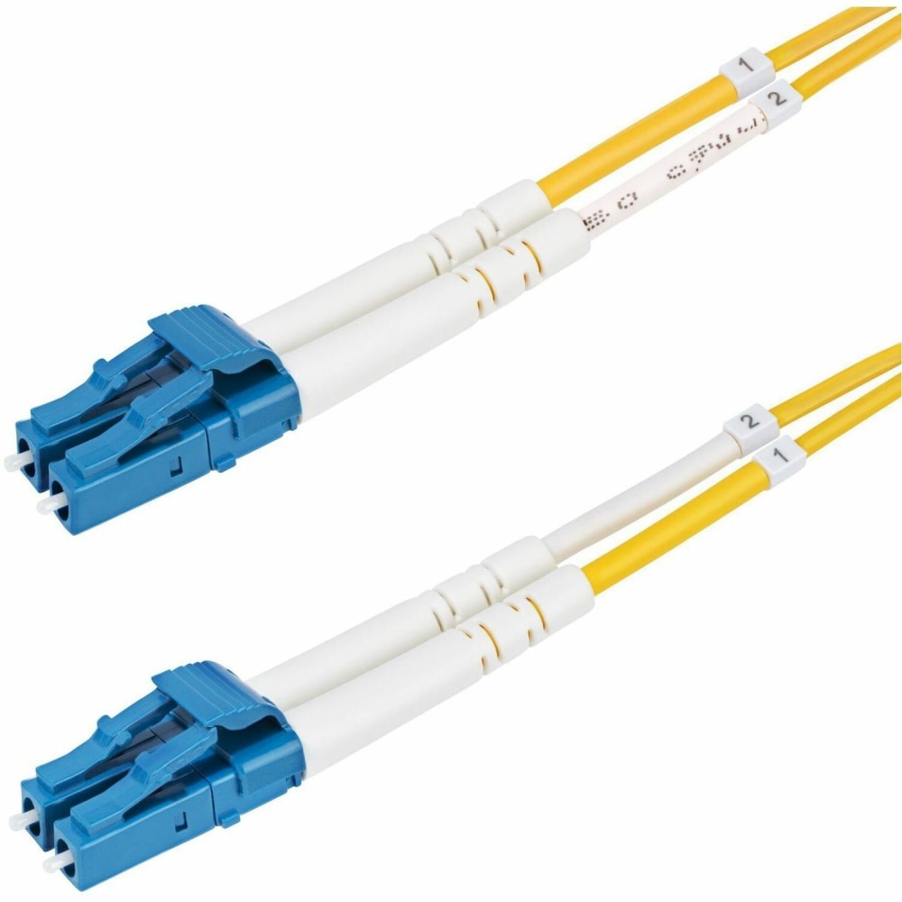 StarTech.com 7m (22.9ft) LC to LC (UPC) OS2 Single Mode Duplex Fiber Optic Cable, 9/125, 100G, Low Insertion Loss, LSZH Fiber Jumper Cord MPN:SMDOS2LCLC7M