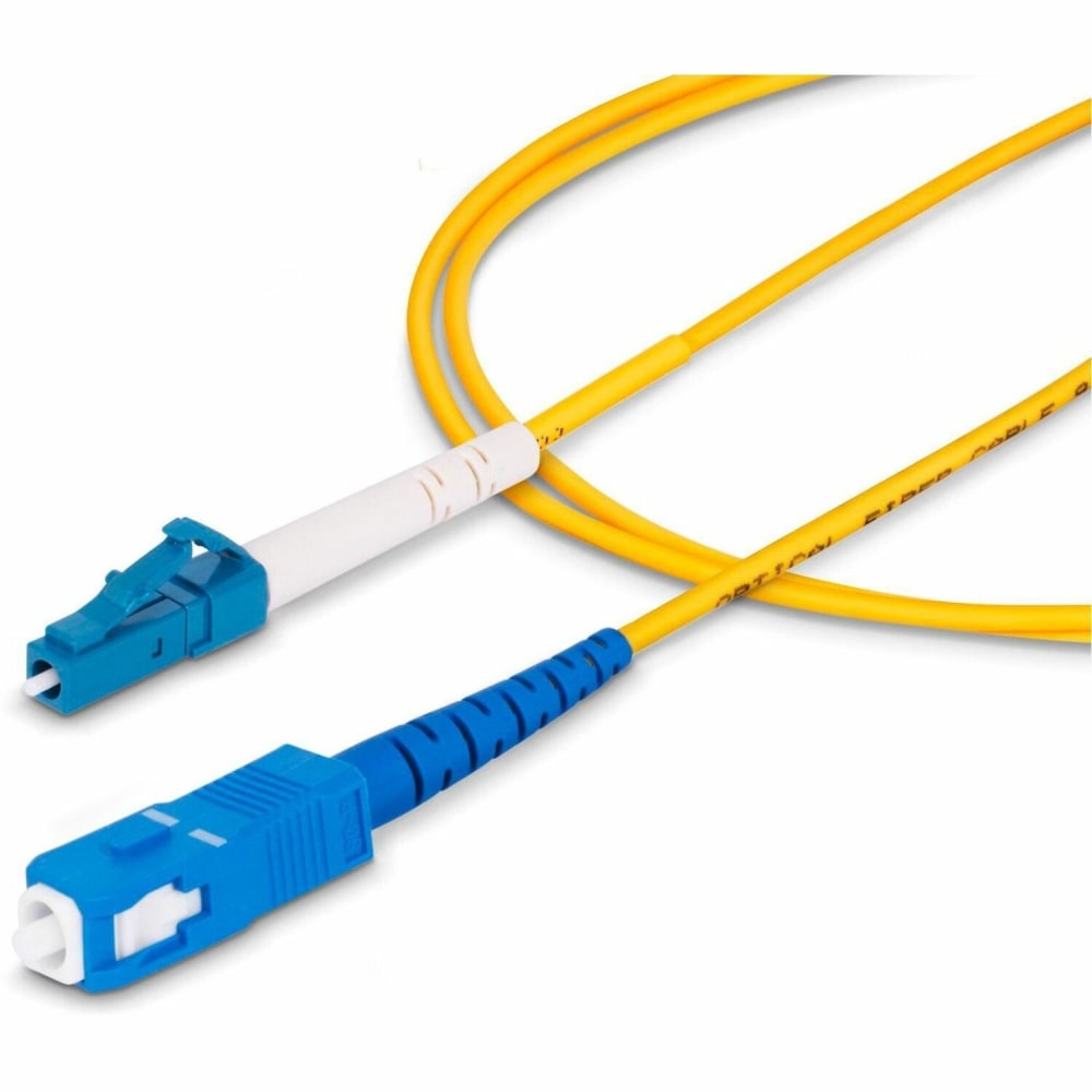 StarTech.com 2m (6.6ft) LC to SC (UPC) OS2 Single Mode Simplex Fiber Optic Cable, 9/125, 40G/100G, Low Insertion Loss, LSZH Jumper Cord MPN:SPSMLCSC-OS2-2M
