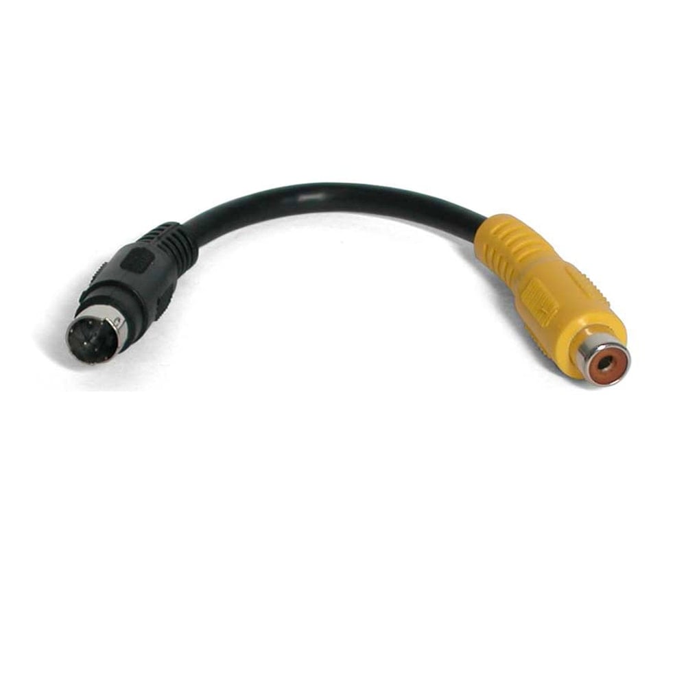 StarTech S-Video to Composite Video Adapter Cable - Connect an S-Video device to a composite video device MPN:SVID2COMP