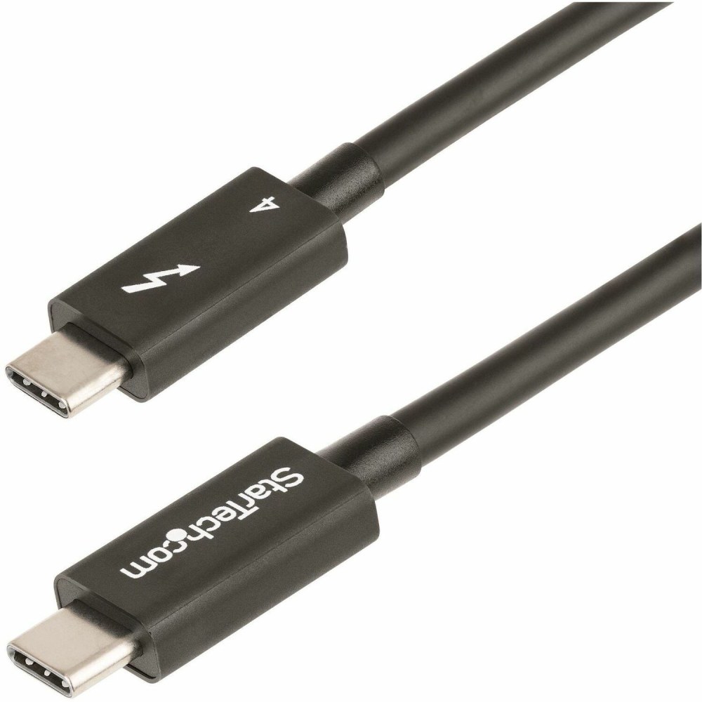 StarTech.com 3ft (1m) Thunderbolt 4 Cable, 40Gbps, 100W PD, 4K/8K Video, Intel-Certified, Compatible w/Thunderbolt 3/USB 3.2/DisplayPort MPN:TBLT4MM1M