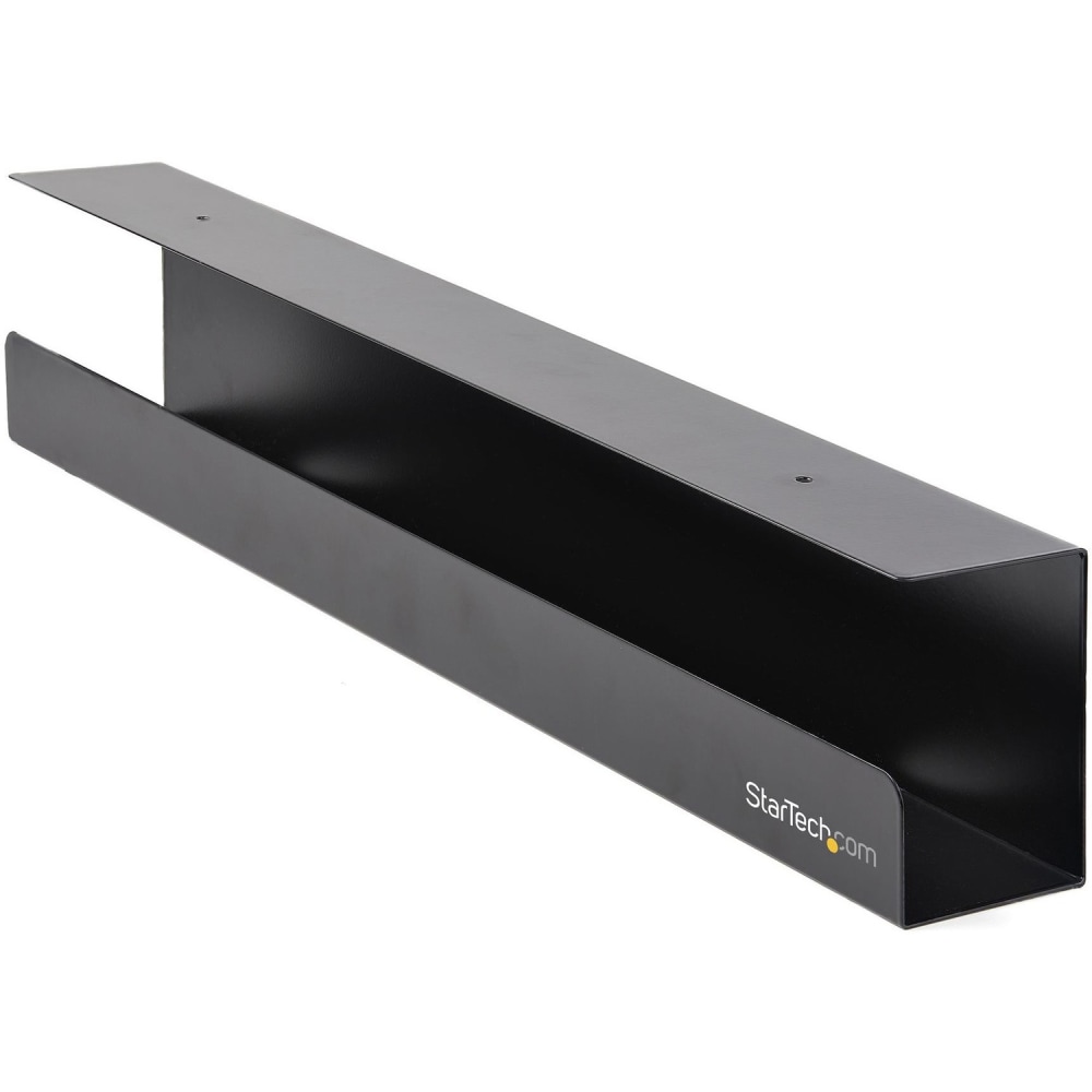 StarTech.com Under Desk Cable Management Tray, Cable Tray Organizer/Manager, Desk/Table Mount, Cord/Power Strip Holder, 23 1/2inL x 4 1/2inD MPN:UDCMTRAY