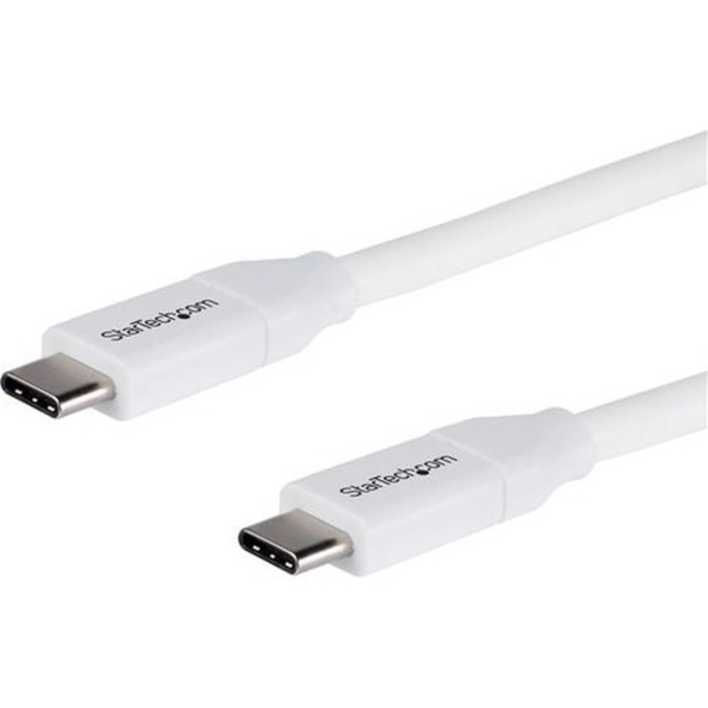 StarTech.com 2m 6 ft USB C to USB C Cable w/ 5A PD - M/M - White - USB 2.0 - USB-IF Certified - USB Type C Cable - USB2C5C2MW MPN:USB2C5C2MW