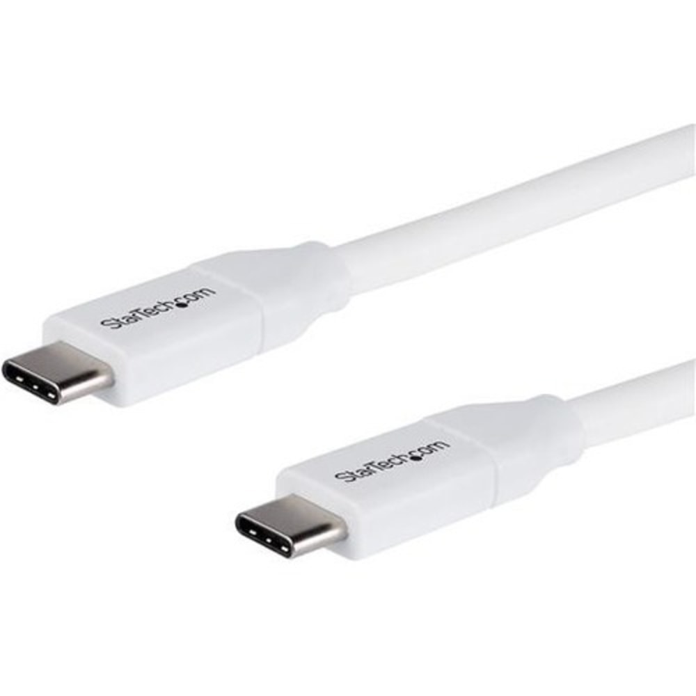 StarTech.com 4m 13 ft USB C to USB C Cable w/ 5A PD - M/M - White - USB 2.0 - USB-IF Certified - USB Type C Cable - USB2C5C4MW MPN:USB2C5C4MW