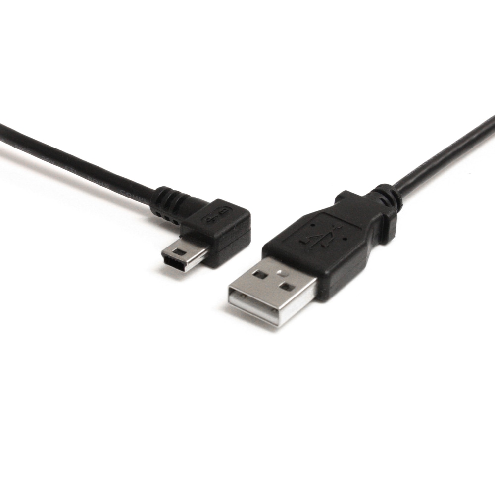 StarTech 3 ft Mini USB Cable - A to Left Angle Mini B - Connect your Mini USB devices, with the cable out of the way MPN:USB2HABM3LA