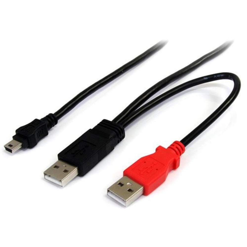 StarTech.com 3ft USB Y Cable for External Hard Drive MPN:USB2HABMY3
