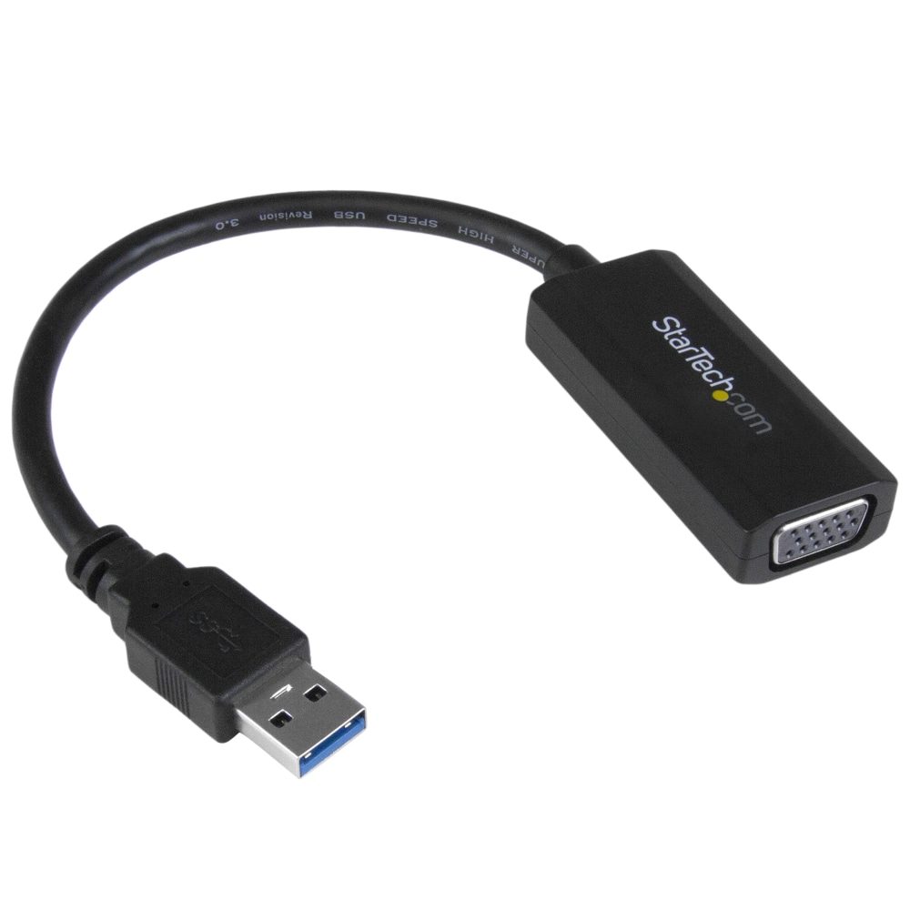 StarTech.com USB 3.0 to VGA Display Adapter 1920x1200, On-Board Driver Installation, Video Converter with External Graphics Card - USB32VGAV MPN:USB32VGAV
