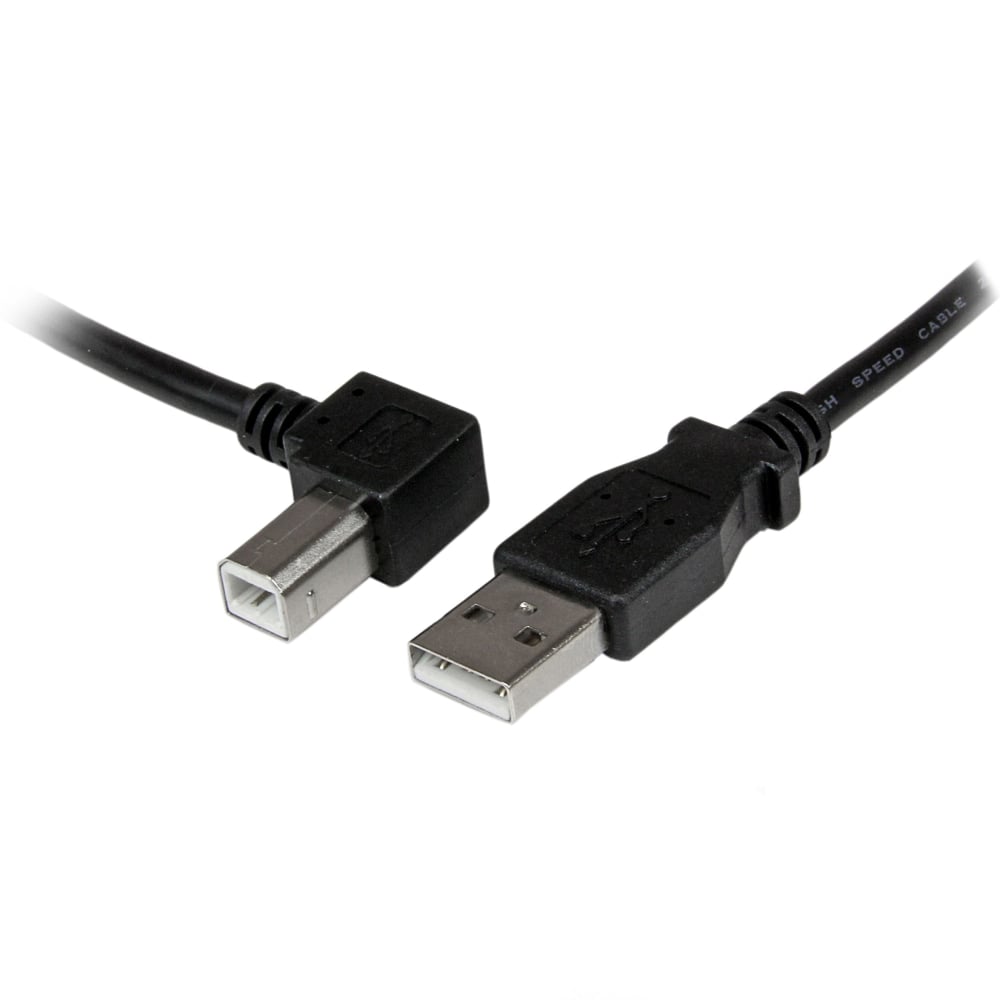 StarTech.com 1m USB 2.0 A to Left Angle B Cable - M/M - 3.28 ft USB Data Transfer Cable - USBAB1ML MPN:USBAB1ML