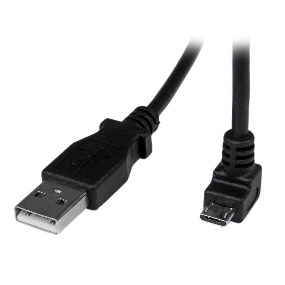 StarTech.com 2m Micro USB Cable - A to Down Angle Micro B MPN:USBAUB2MD