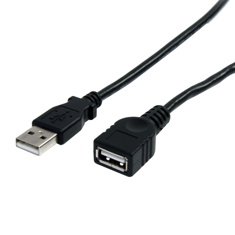 StarTech.com 10 ft Black USB 2.0 Extension Cable A to A - M/F - Extends the of your current USB device cable by 10 feet - USBEXTAA10BK MPN:USBEXTAA10BK