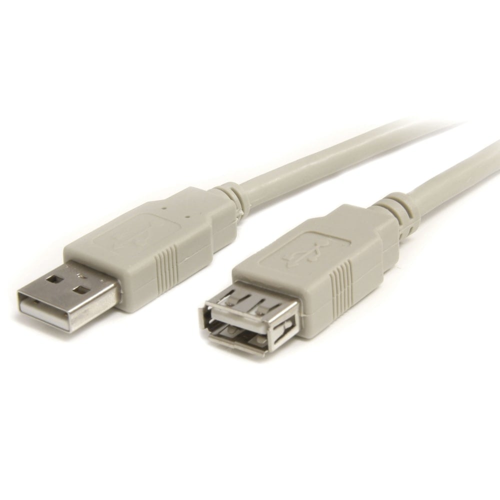 StarTech.com USB extension Cable - 4 pin USB Type A (M) - 4 pin USB Type A (F) - 1.8 m - Extend the distance between your USB 2.0 devices by 6ft MPN:USBEXTAA_6