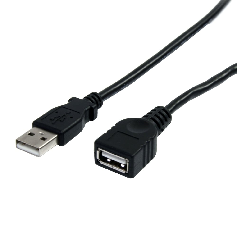 StarTech.com 6 ft Black USB 2.0 Extension Cable A to A - M/F - Extends the your current USB device cable by 6 feet - USBEXTAA6BK MPN:USBEXTAA6BK
