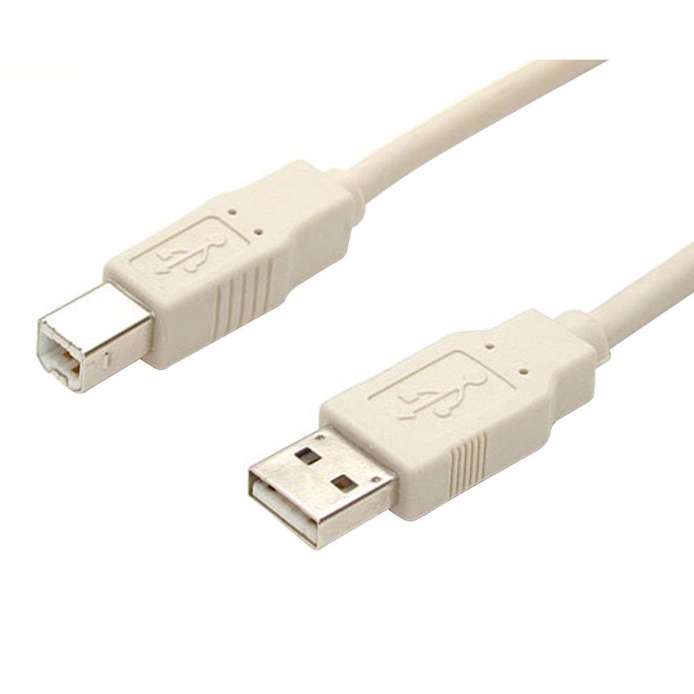StarTech.com 3 ft Beige A to B USB 2.0 Cable - M/M - Connect USB 2.0 peripherals to your computer (Min Order Qty 17) MPN:USBFAB_3