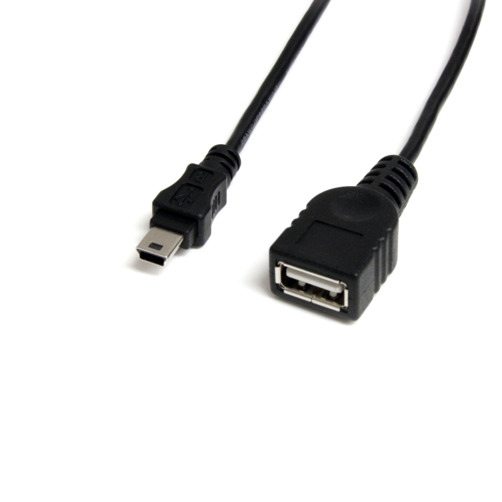 StarTech.com 1 ft Mini USB 2.0 Cable, USB A to Mini B F/M, USBMUSBFM1 MPN:USBMUSBFM1