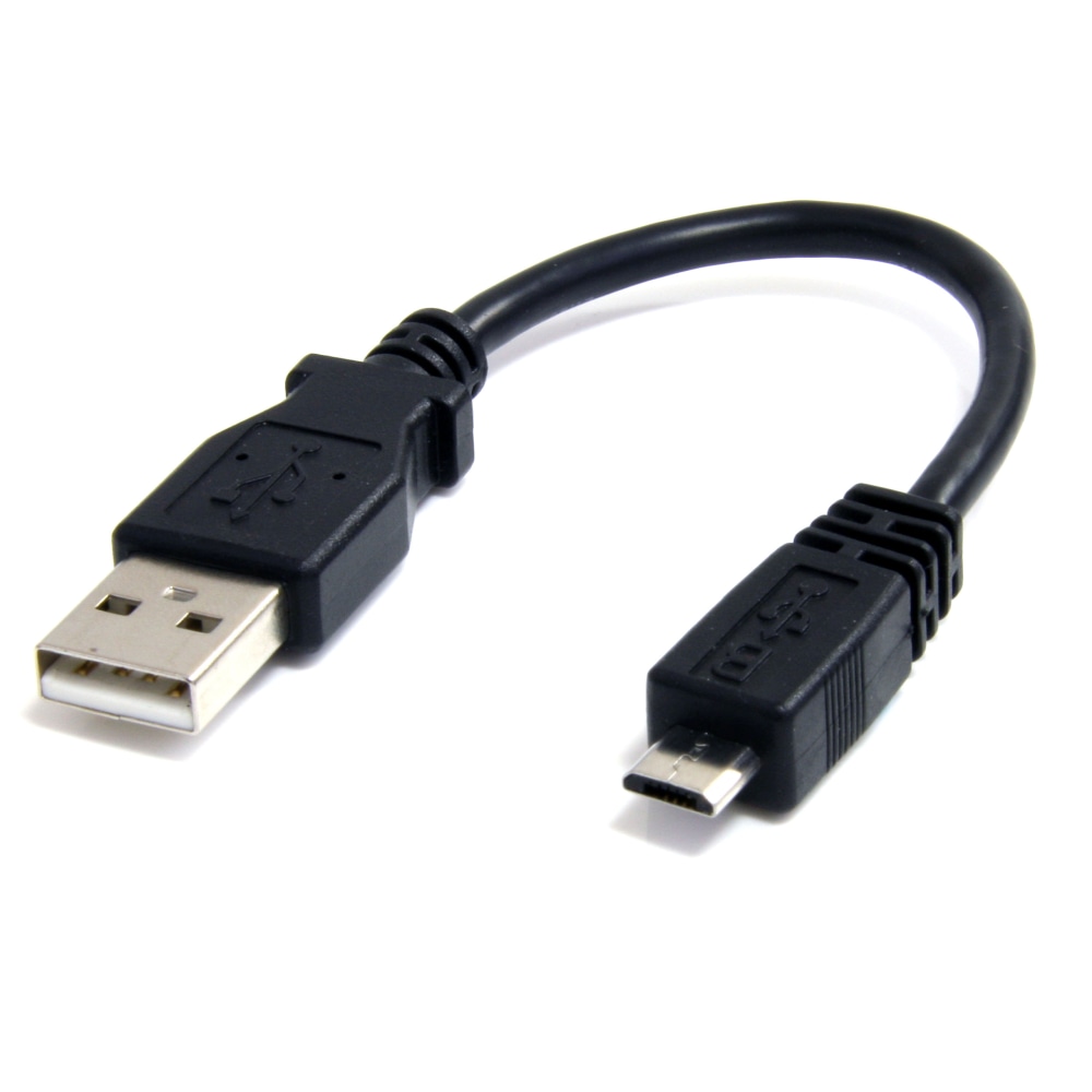 StarTech.com 6in Micro USB Cable - A to Micro B - Charge or sync micro USB mobile devices from a standard USB port on your desktop or mobile computer MPN:UUSBHAUB6IN