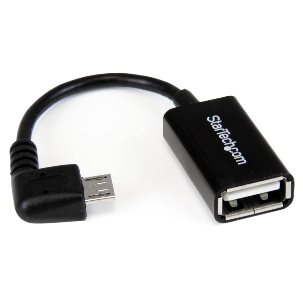 StarTech.com 5in Right Angle Micro USB to USB OTG Host Adapter M/F - Angled Micro USB Male to USB A Female O - UUSBOTGRA MPN:UUSBOTGRA