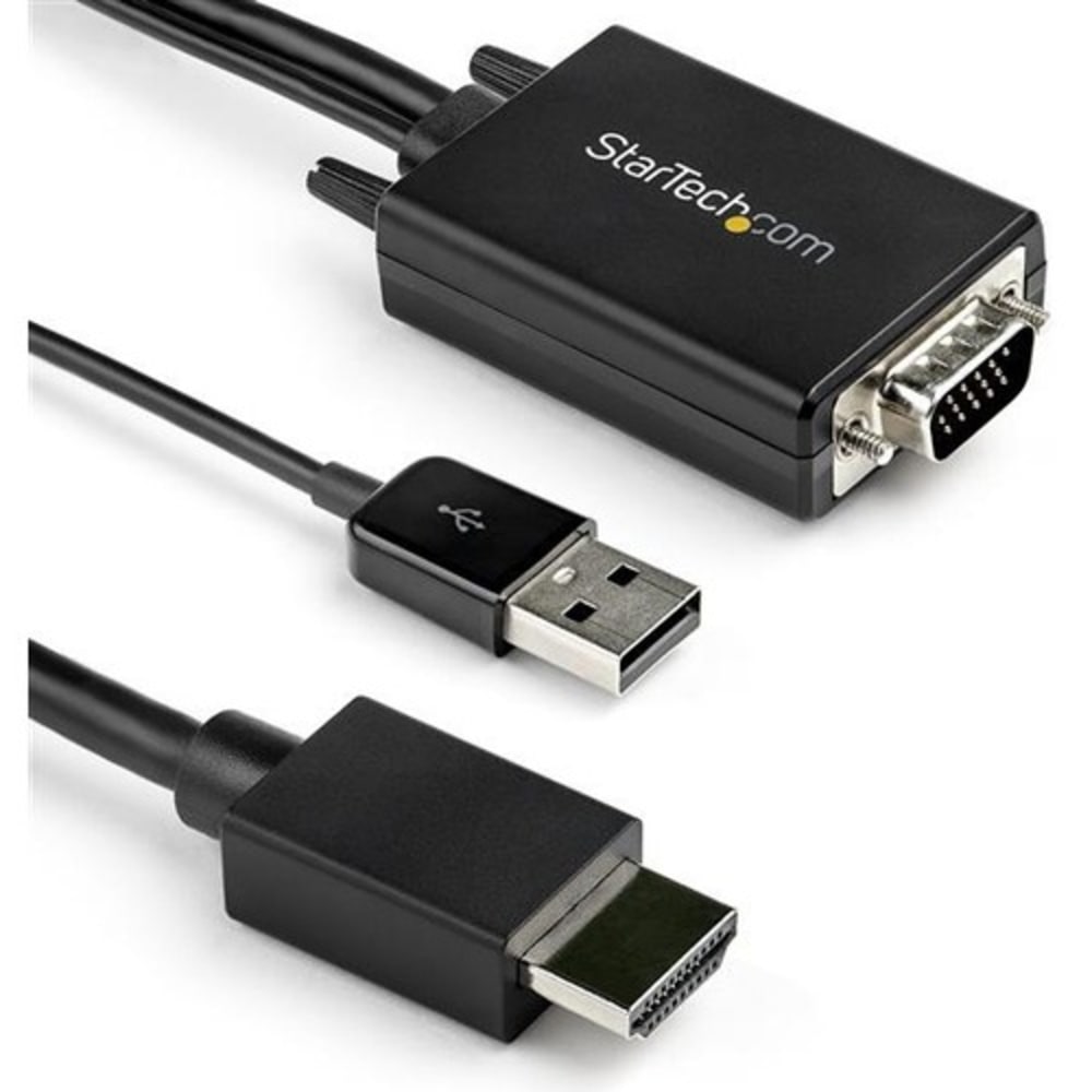 StarTech.com 2m VGA to HDMI Converter Cable with USB Audio Support - 1080p Analog to Digital Video Adapter Cable - VGA2HDMM2M MPN:VGA2HDMM2M